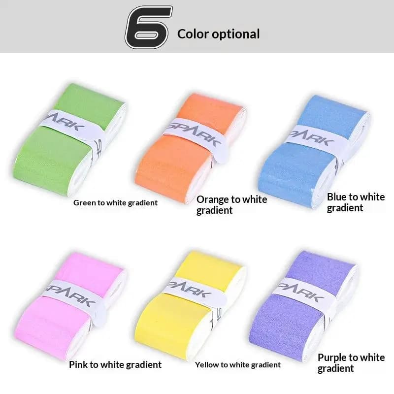 New 1Pcs Gradient Overgrip Tape Winding Tennis Racket Rubber Grip Racquet Supplies Outdoor Non-slip Badminton Racket Handle Grip