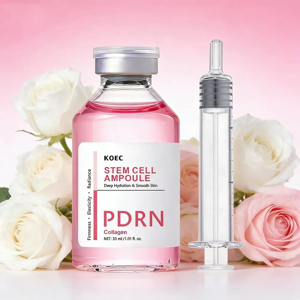 PDRN Collagen Stem Cell Serum for Hydration Firmness Stem Cell Collagen Serum Deep Hydration Ampoule for Elastic Smooth Skin