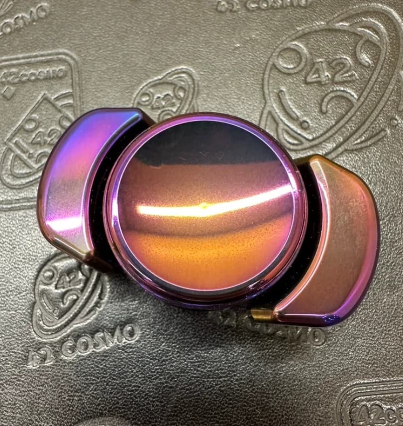 Spinner in titanio EDC SP4 clone usato, giocattolo antistress per la decompressione