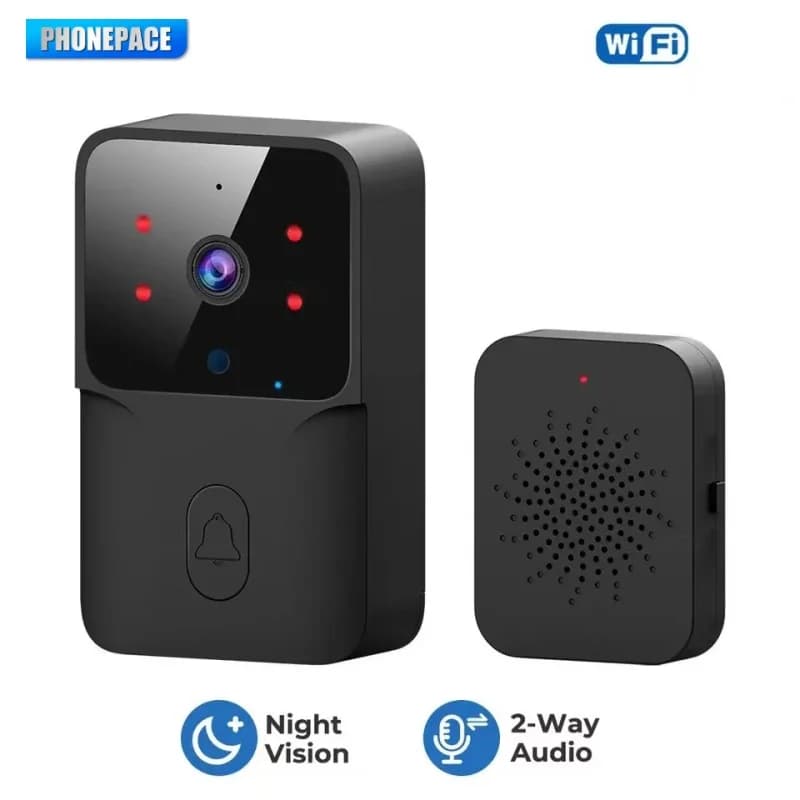 Videocitofono WiFi a basso consumo Link Tipo ricaricabile Campanello Visione notturna HD Smart Security Interfono domestico da 1 a 1