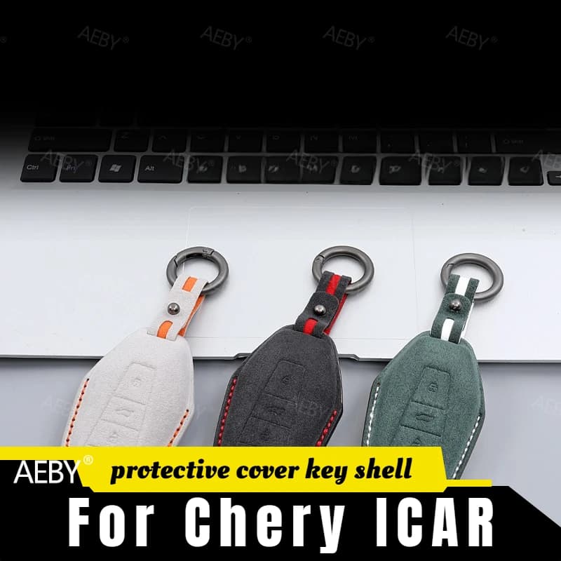 AEBY For Chery ICAR Key cover protective cover durable remote control key case,suede key case,NFC car card holder,Accessories