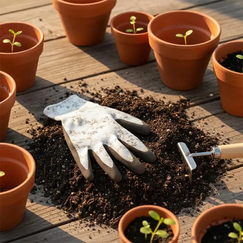 Guanti rivestiti in lattice per giardinaggio, traspiranti, resistenti alle perforazioni, per diserbo, potatura, giardinaggio, lavori all'aperto