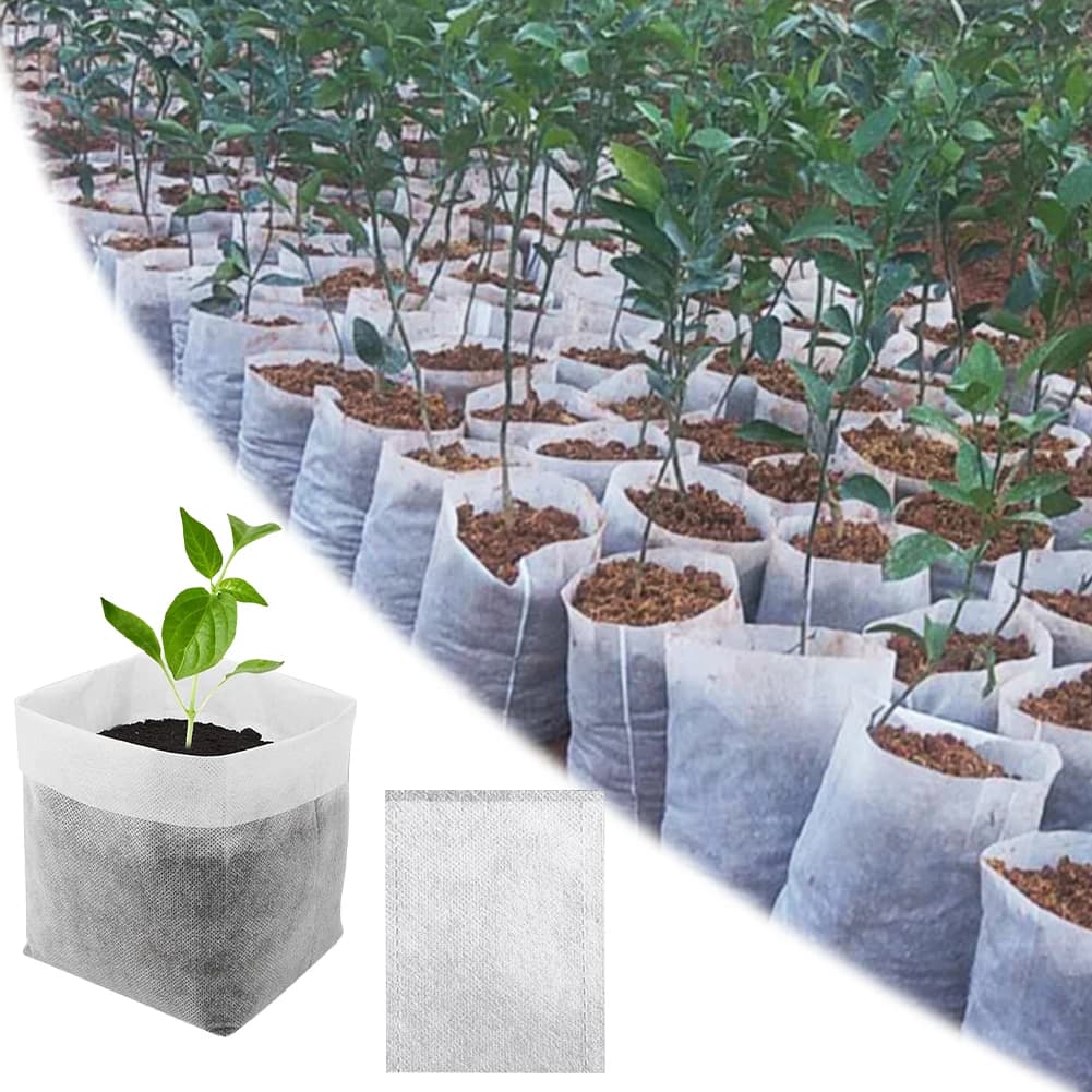 Biodegradable seed nursery bags Garden Plant cultivation bags in nonwoven fabric bags for cultivation of breathable plants for growing flowers