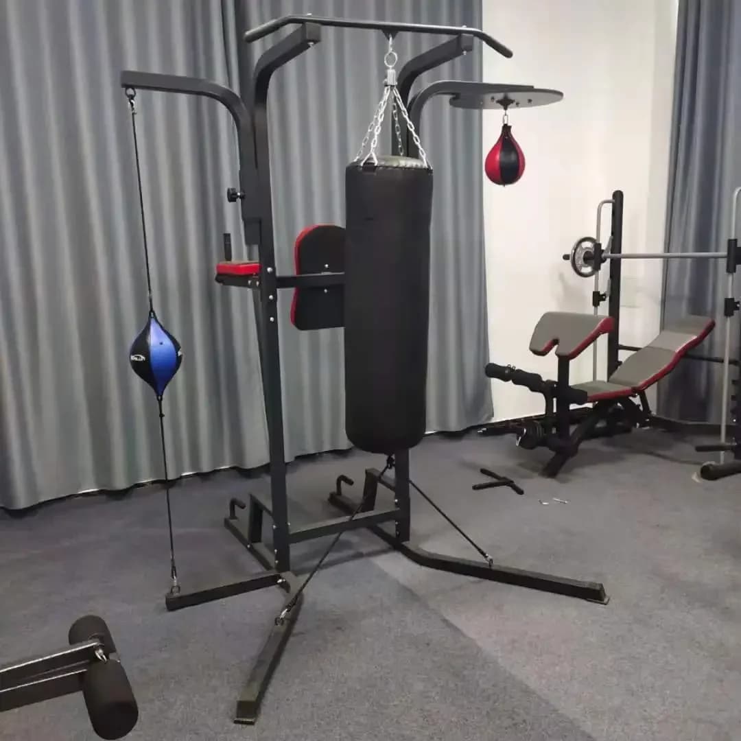 For multifunctional gym boxing racks for home use with boxing bag holder with sand bag