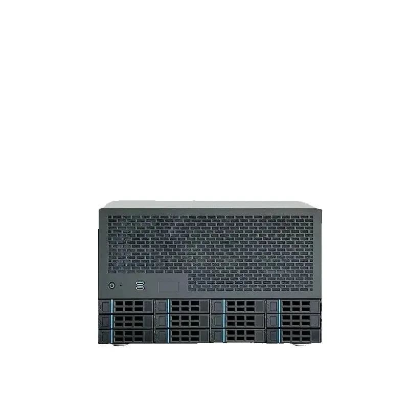 Chassis NAS a 12 Bay con Alimentatore ATX, 8 Slot Full-Height, Case Server All-in-One per Archiviazione Domestica e Aziendale