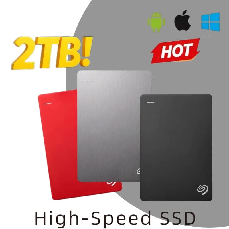 2.5" For Seagate Portable External Hard Disk Backup Plus SlimUSB 3.0 DASKA HDD Portable External Data Storage