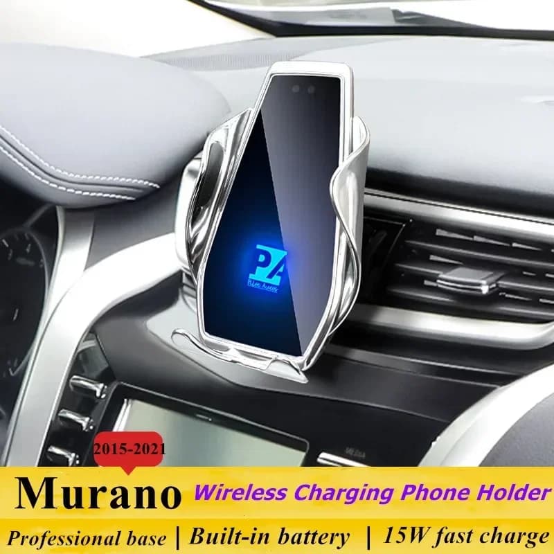2015-2021 For Nissan Murano Mobile Phone Holder Wireless Charger Car Mount Navigation Bracket GPS Support 360 Rotating