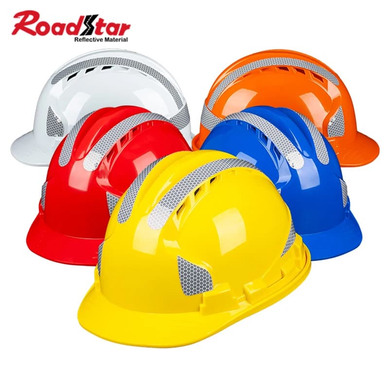 Reflective PET Roadstar wall decal for motorcycle helmet, car, bike and stroller, safety signal, motorcycle accessories