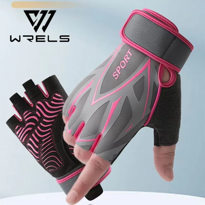 Half Finger Training Gym Gloves Professional None Slip Weightlifting Workout Gloves Shock Absorbing Riding Cycling Gloves