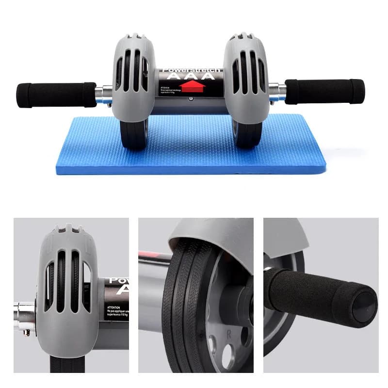 Automatic Rebound Dual‑Wheel Ab Roller, Fast Abdominal Muscle Trainer for Men & Women, Core Compression Fitness Workout Tool