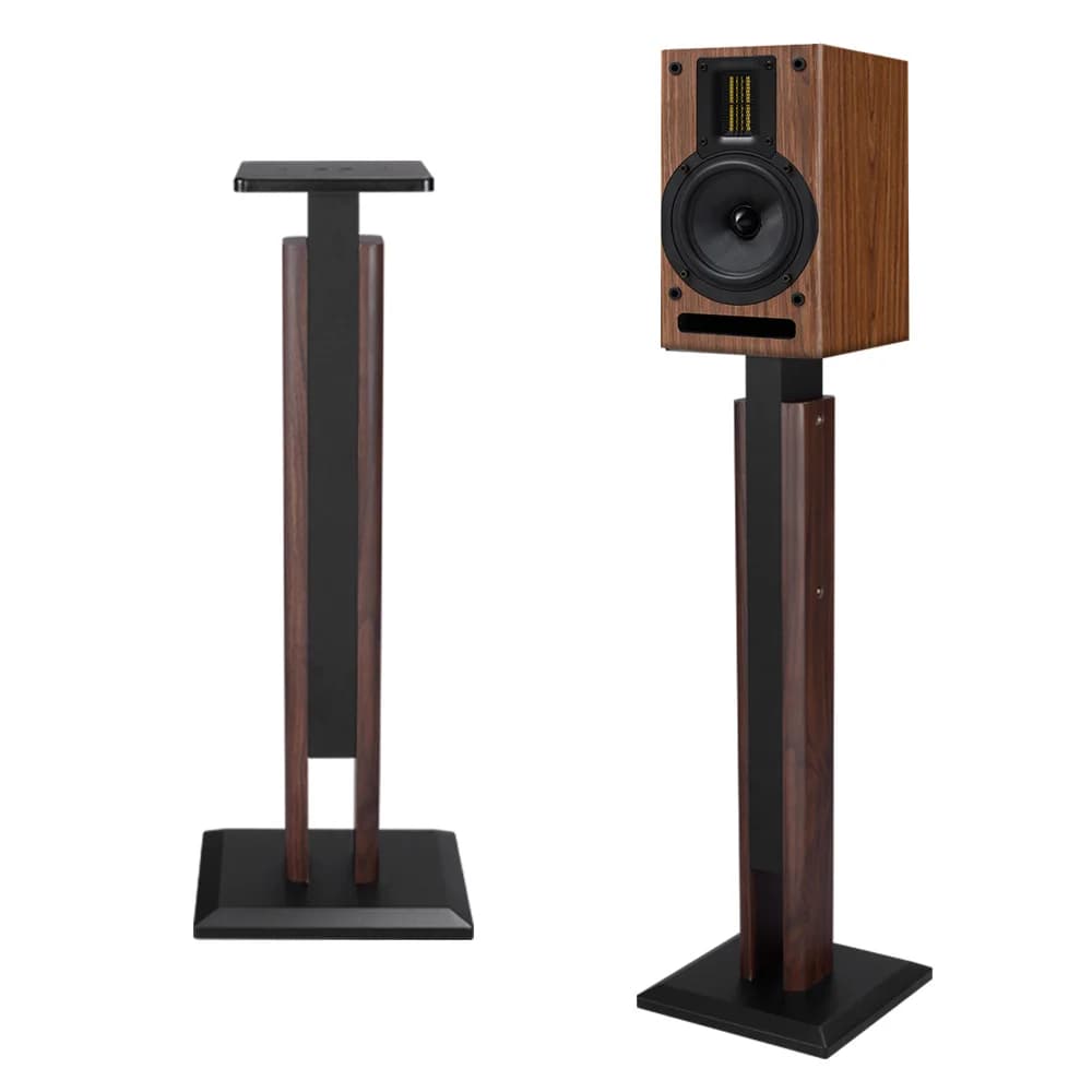 Adjustable Wooden Speaker Support for HiFi Studio Monitor - Professional Audio System Support, Floor Audio Support, Computer Support