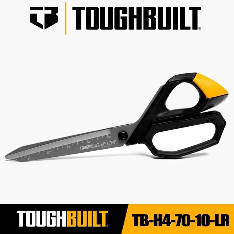 TOUGHBUILT TB-H4-70-10-LR 5 pollici Manico aperto micro-serratato Forbici assistite a molla Utensili manuali Forbici resistenti