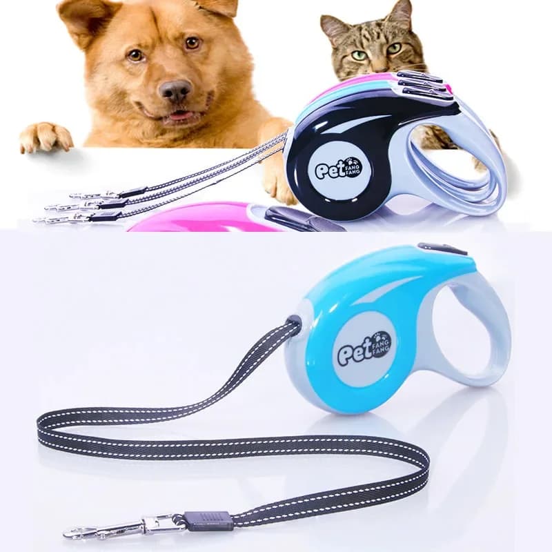 Guinzaglio per cani 3/5M Corda per cani retrattile Guinzaglio telescopico automatico per cani Corda per gatti Addestramento Estensibile Cintura di trazione Guinzagli da passeggio