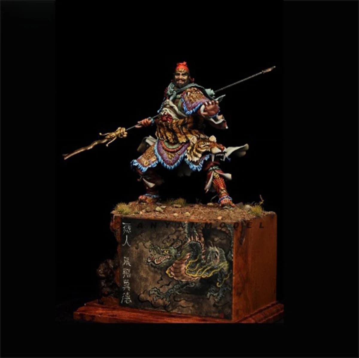 Kit modello non verniciato con caratteri in resina 1/16 Three reals General Zhang Fei, GK non assemblato e non verniciato,