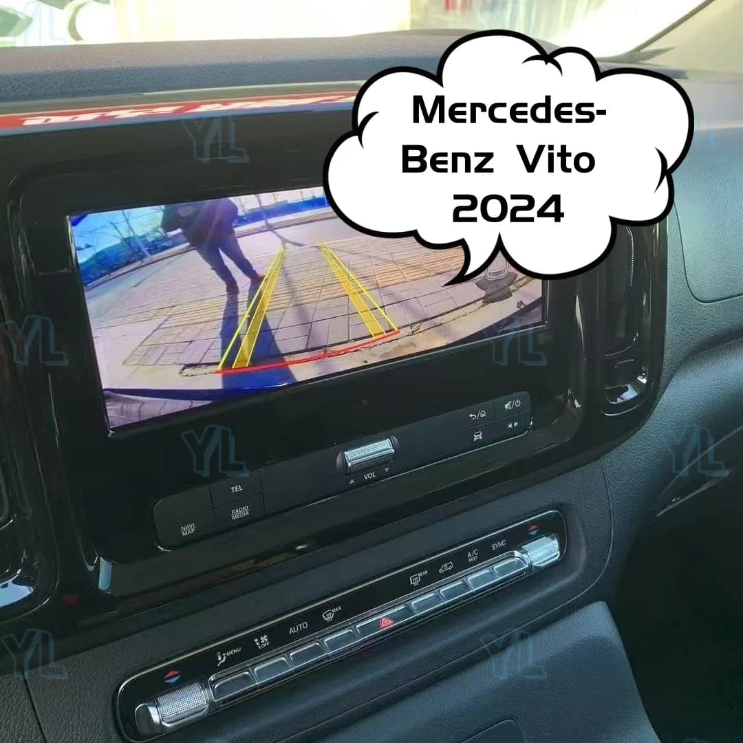 YLL Android 14 Car Radio Stereo Wireless Carplay Auto For Mercedes-Benz Vito V260 W447 2024-2025 Car Multimedia Digital Cluster