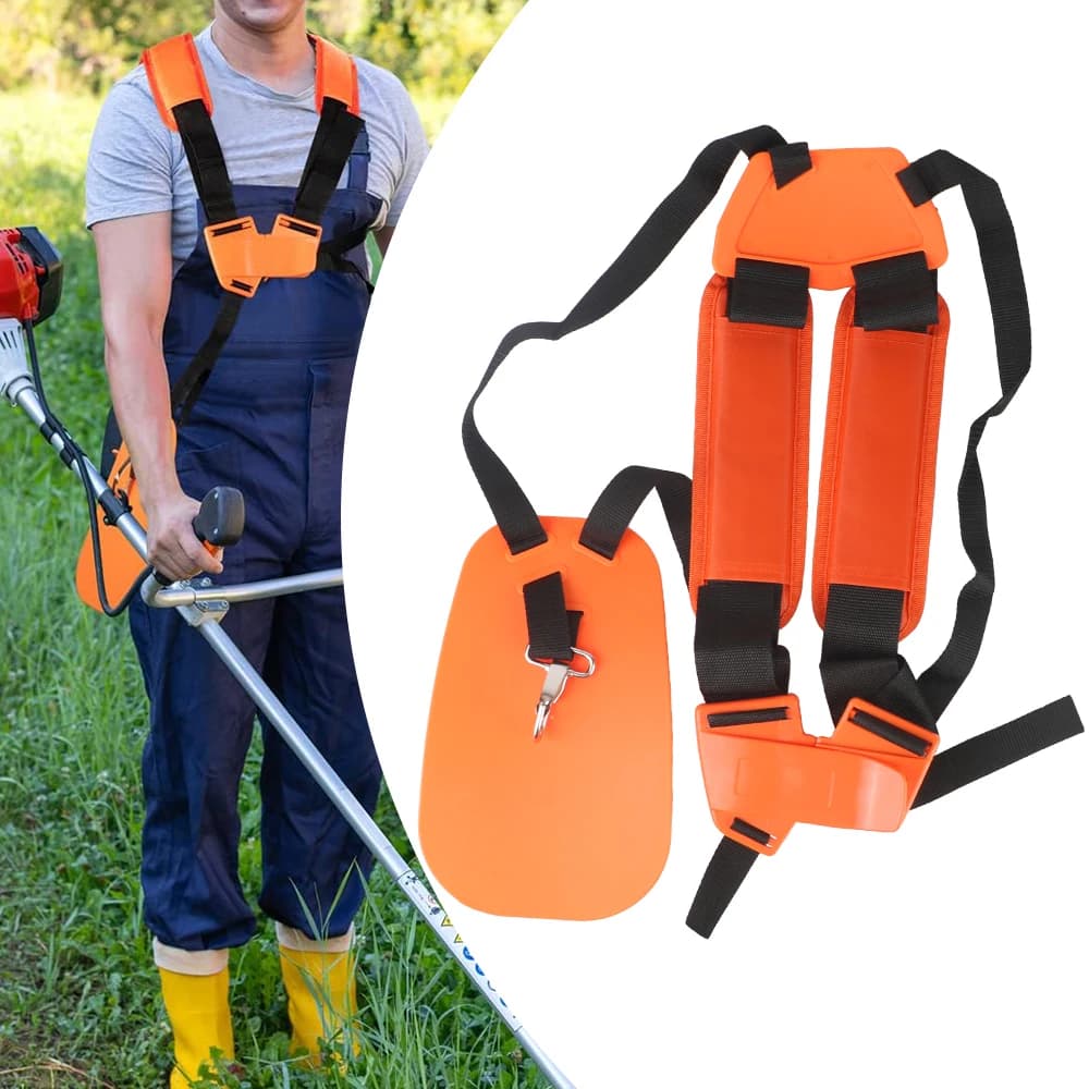 For removal Trimmer Garden Powerful W Shape Double Shoulder Shoulder Belt Convenient padded belt for labor-saving cutter