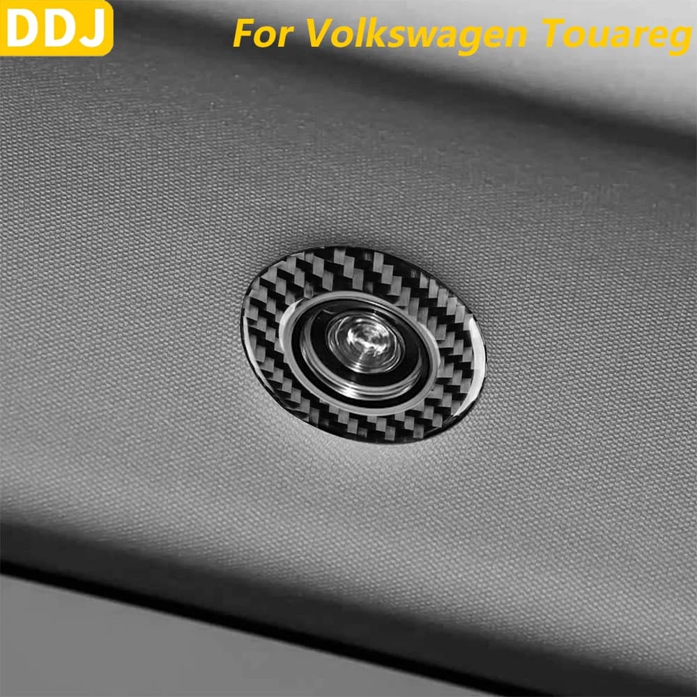 For Volkswagen Touareg 2019-2026, Carbon Fiber Cover for Rear Reading Light Panel, Auto Accessories, Decoration Wall decal