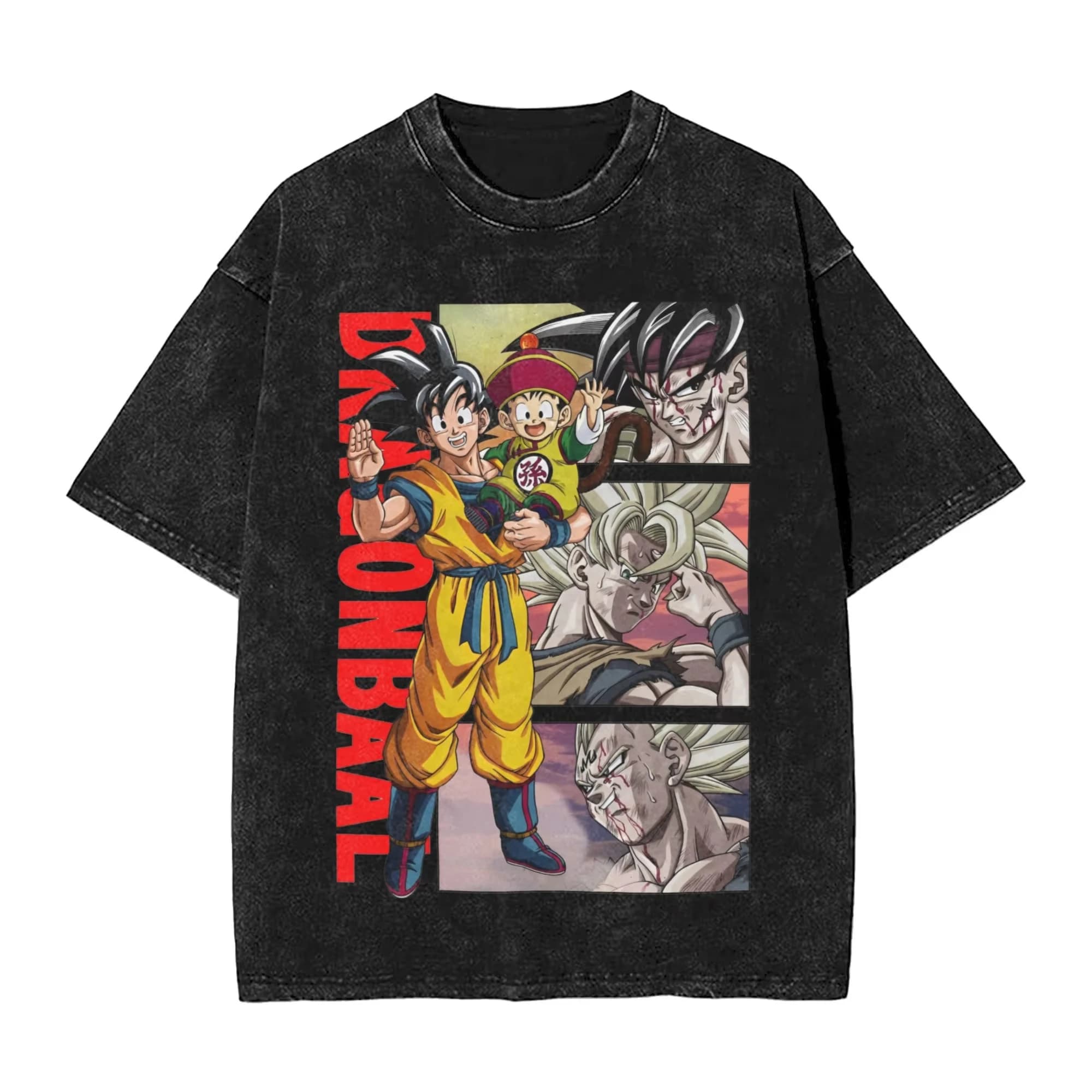 T-Shirt con Stampa Dragon Ball Estate 2026, Cotone Unisex, Casual Streetwear, Top Grafico, Tendenza Y2K