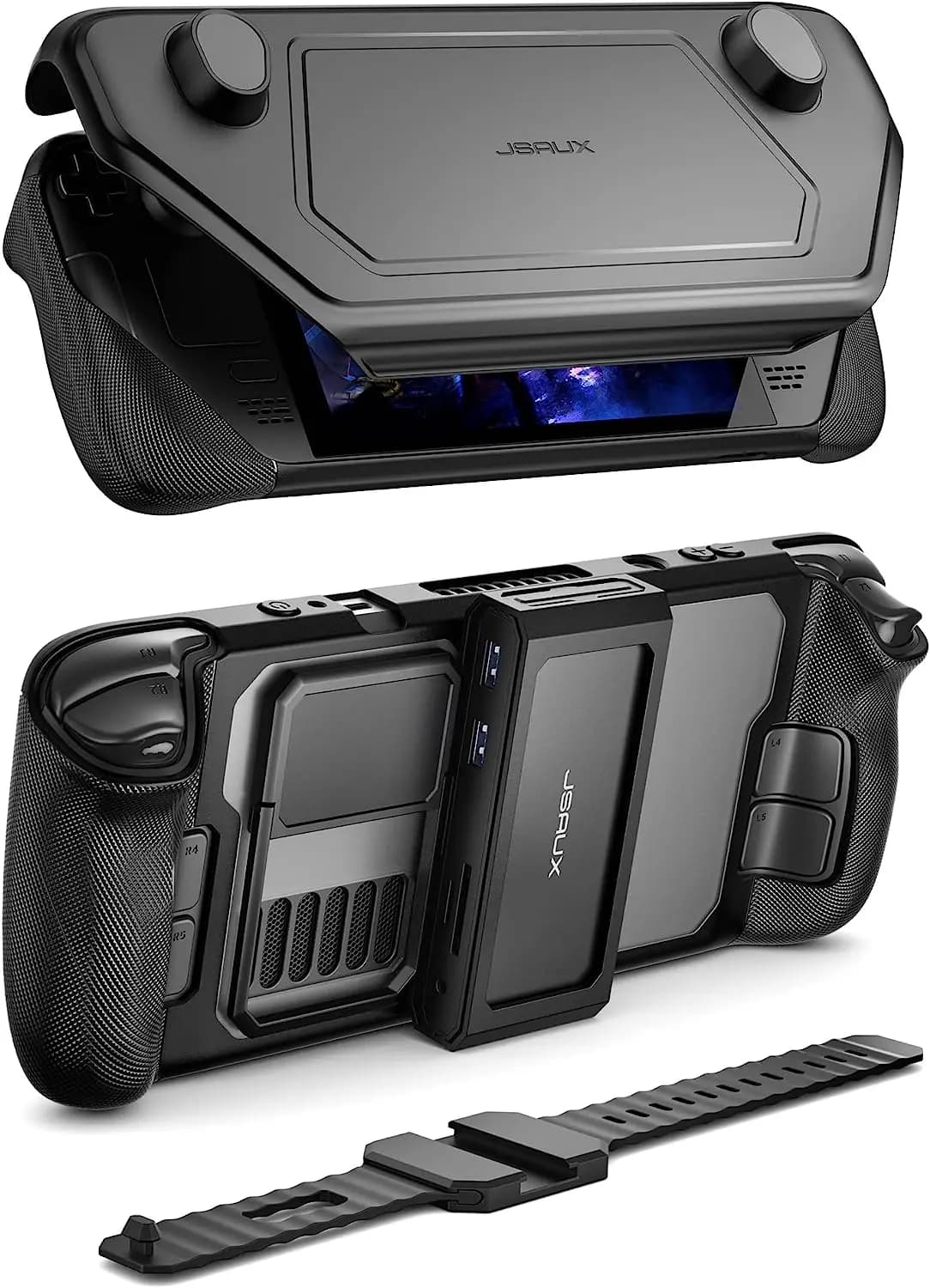 ModCase per ponte vapore, custodia modulare per ponte con accessori per valvola Docking Station 11 in 1 Include custodia posteriore, copertura frontale, stazione