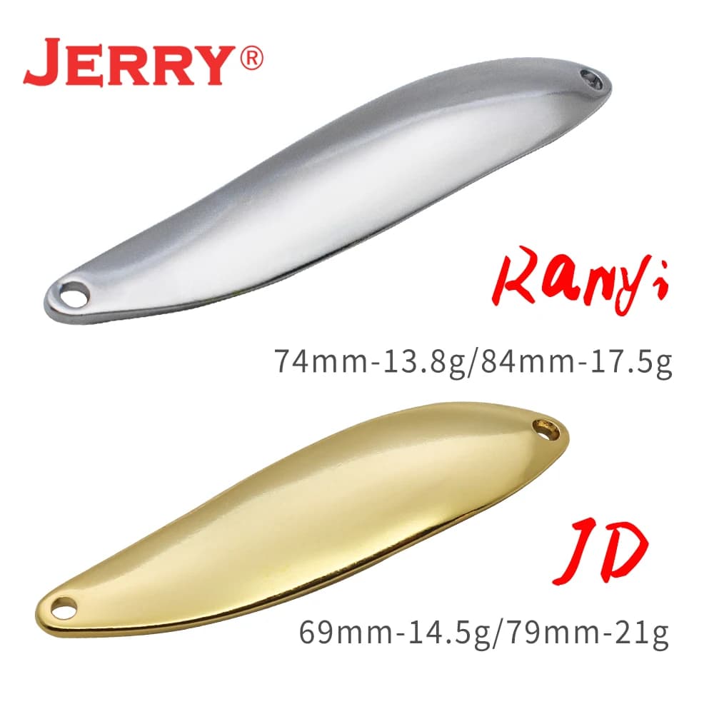 Jerry JD 14.5g 21g Non Verniciato Salmone Luccio Cucchiaio Da Pesca In Ottone Casting Fishing Lure Esche Artificiali per Steelhead Zander