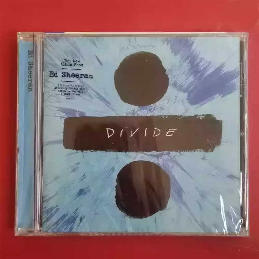 Album Pop Classico Ed Sheeran, CD Musicale ÷ (Divide), Regalo per Collezionisti, Walkman, Soundtrack per Auto, Collezione Musicale per Feste