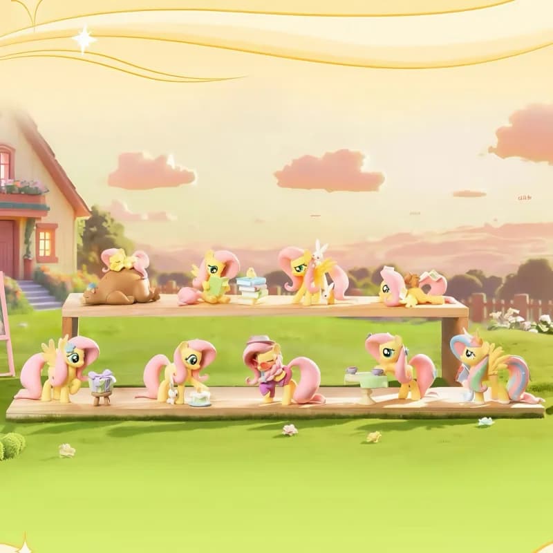 Originale autentico My Little Pony Fluttershy Series Blind Box Figurine Modelli Collezione Ornamento Giocattoli per bambini Regali di compleanno