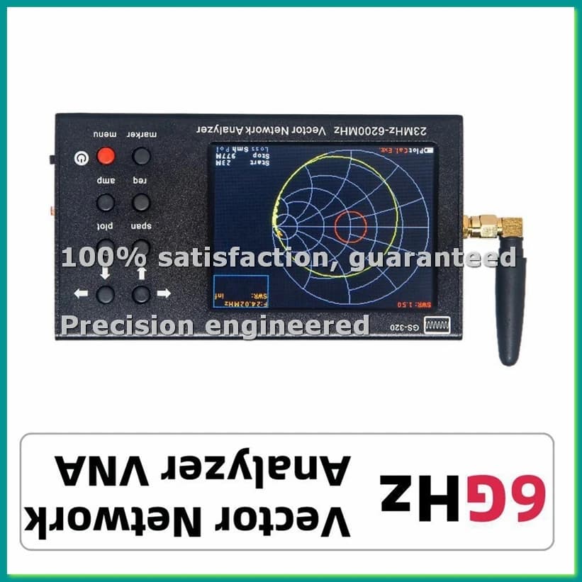 Analizzatore di Rete Vettoriale 6GHz VNA, Tester per Antenne Portatile, Rilevatore Radio, Tester di Riflessione per Antenne WIFI - TCES