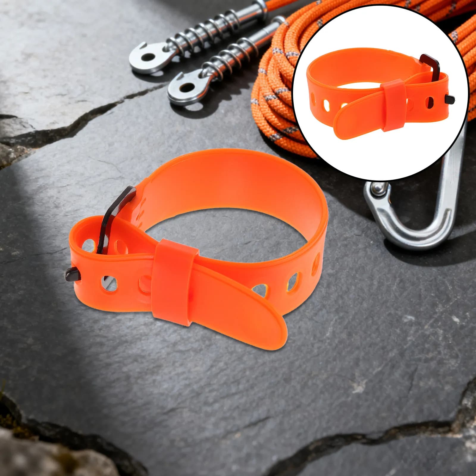 Set di 4 Cinghie Regolabili per Snowboard, Resistenti al Freddo, Cinture di Fissaggio per Sci, Adattamento Sicuro per Tavole da Sci e Neve