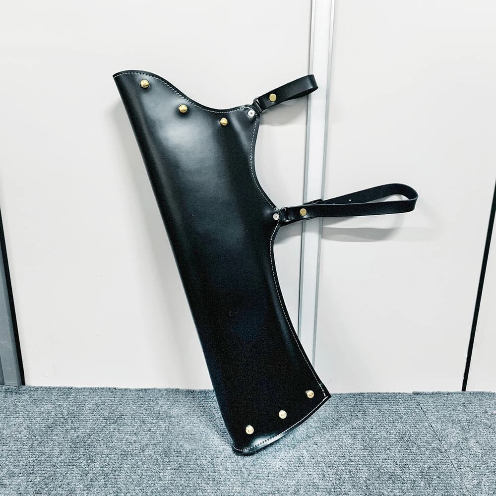 Faretra in Pelle Bovina per Tiro con l'Arco, Borsa Porta Frecce con Cinghia da Vita per Mano Destra/Sinistra, Custodia per Arco, Accessorio per Caccia e Tiro al Bersaglio