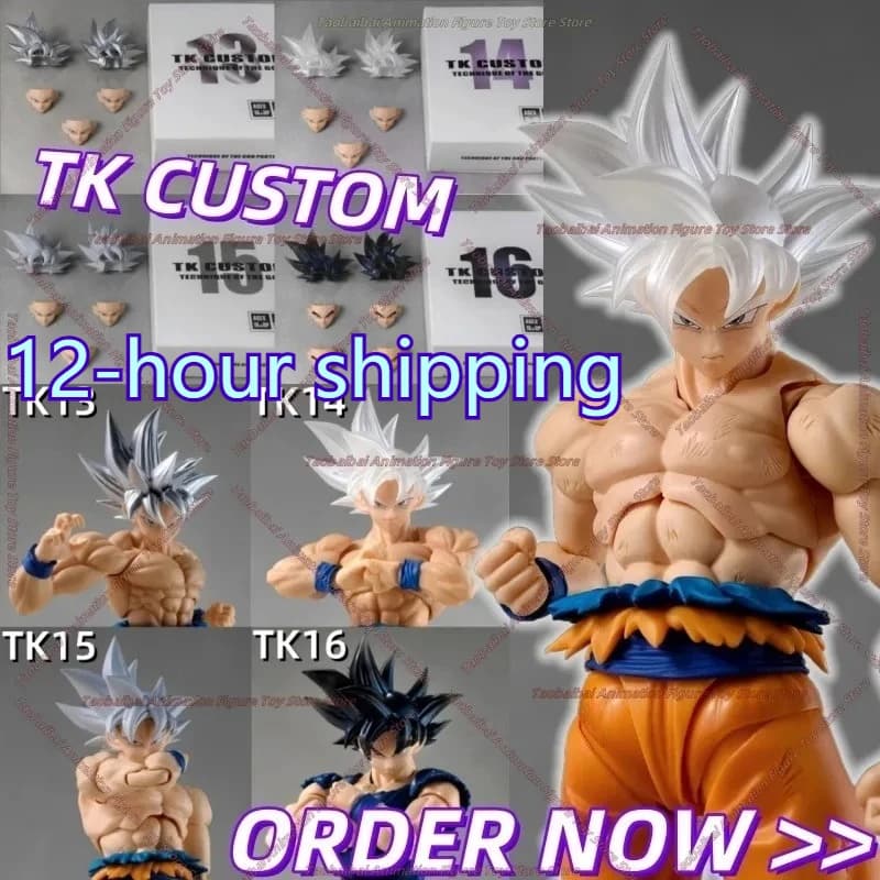 TKCUSTOM TK TK013 TK014 TK015 K016 Dragon Ball SHF Ultra Instinct Son Goku 3.0 Teste Personalizzato Headsculpt Set Action Figures Giocattoli