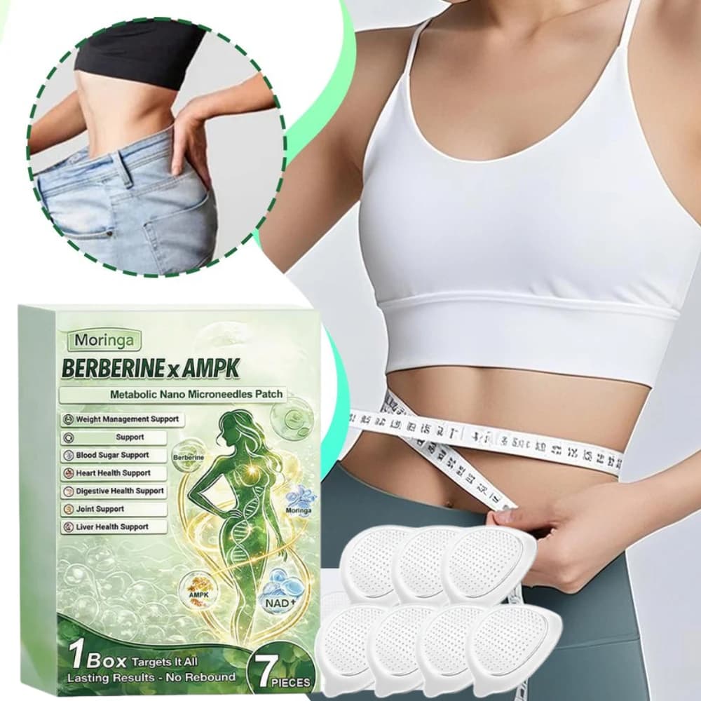 Cerotto Avanzato con Berberina X AMPK e Nano Microaghi, Facile da Applicare, Supporto Metabolico, Adesivo per il Controllo del Peso, Cerotto per la Cura del Corpo