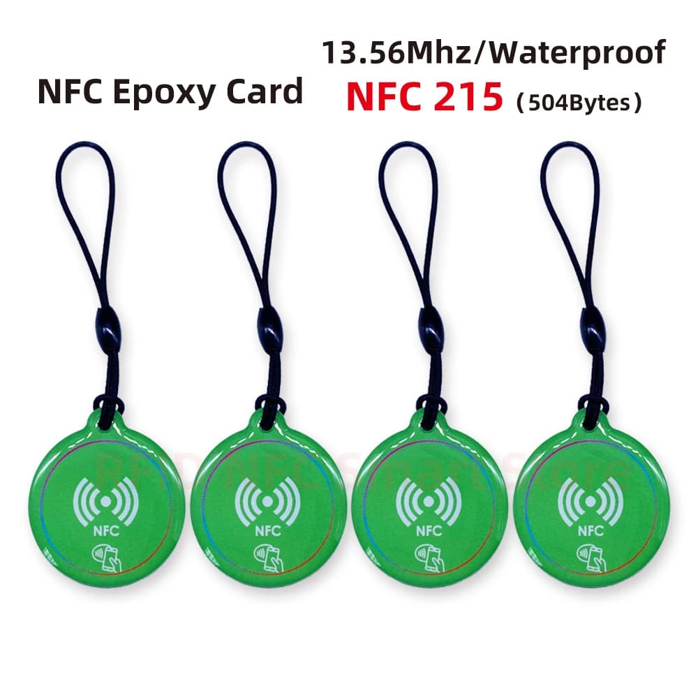 Carta NFC Adesiva 13.56Mhz, Smart Card 504 Byte NTAG215, Biglietto da Visita Intelligente per Tutti i Telefoni Abilitati NFC