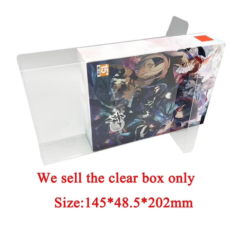 Scatola trasparente trasparente per SWITCH NS per Ken ga Kim HK Versione Collezione limitata Custodia per display Custodia in PET
