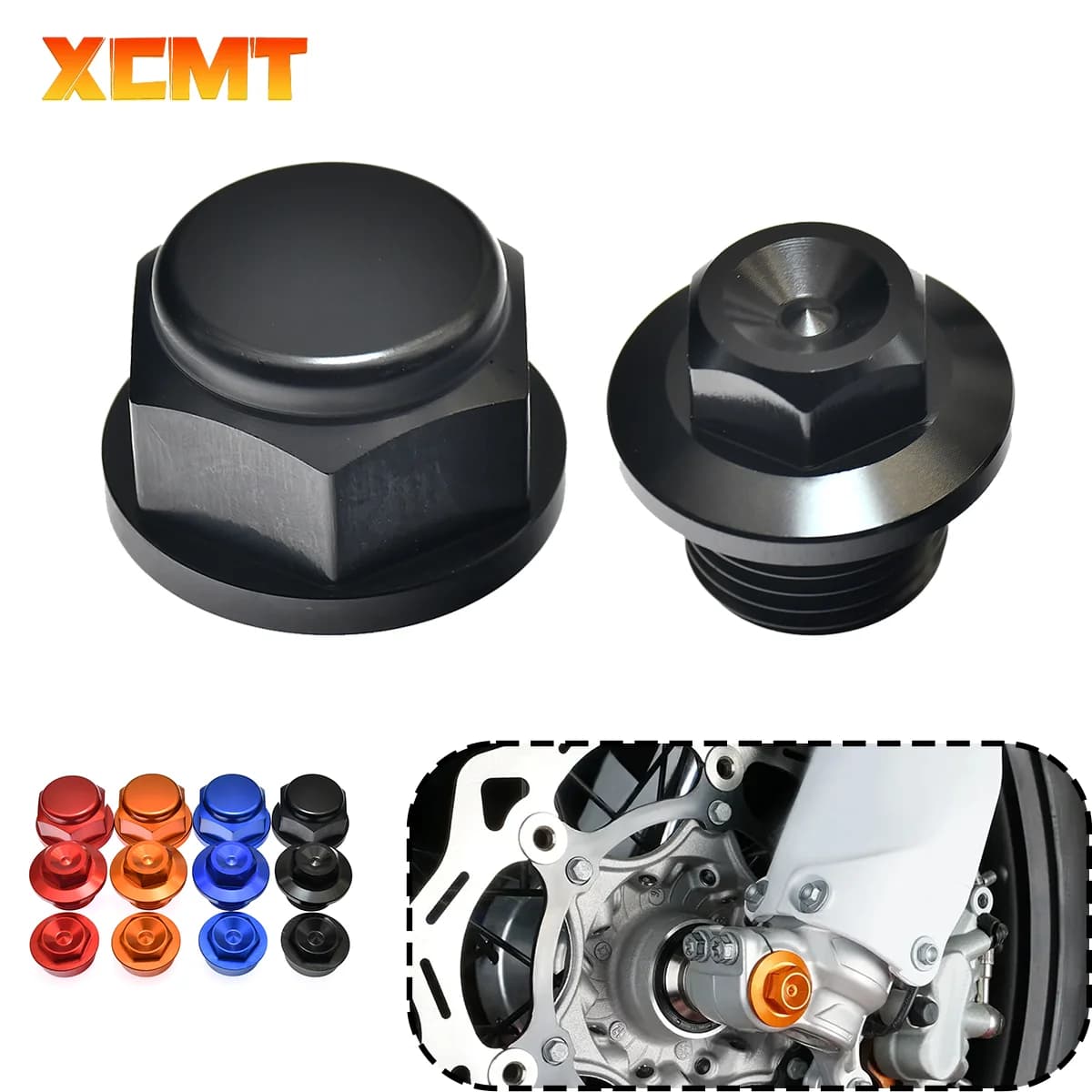 Anteriore Asse Ruota Posteriore Caps Dado di Bloccaggio Del Motociclo Per KTM EXC SX SX-F XC XC-FBolt Catena di Regolazione Blocco TE TC TX FE FC FX 125-501