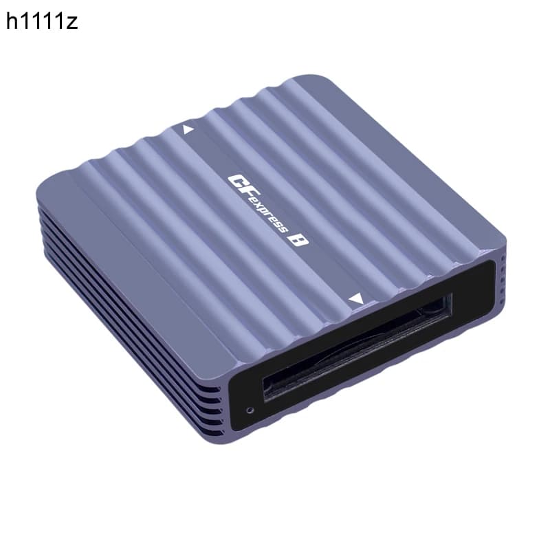 Lettore di schede CFexpress Tipo B Lettore USB3.2 Gen2 da 10 Gbps Adattatore per scheda di memoria portatile in alluminio da tipo C a CF Express per Z6/Z7 1DX3