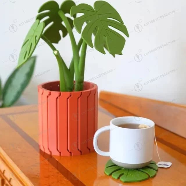 Magnetic Vase Shaped Socket with Removable Sheets, Creative Decoration for Living Room and Ins Style Desk