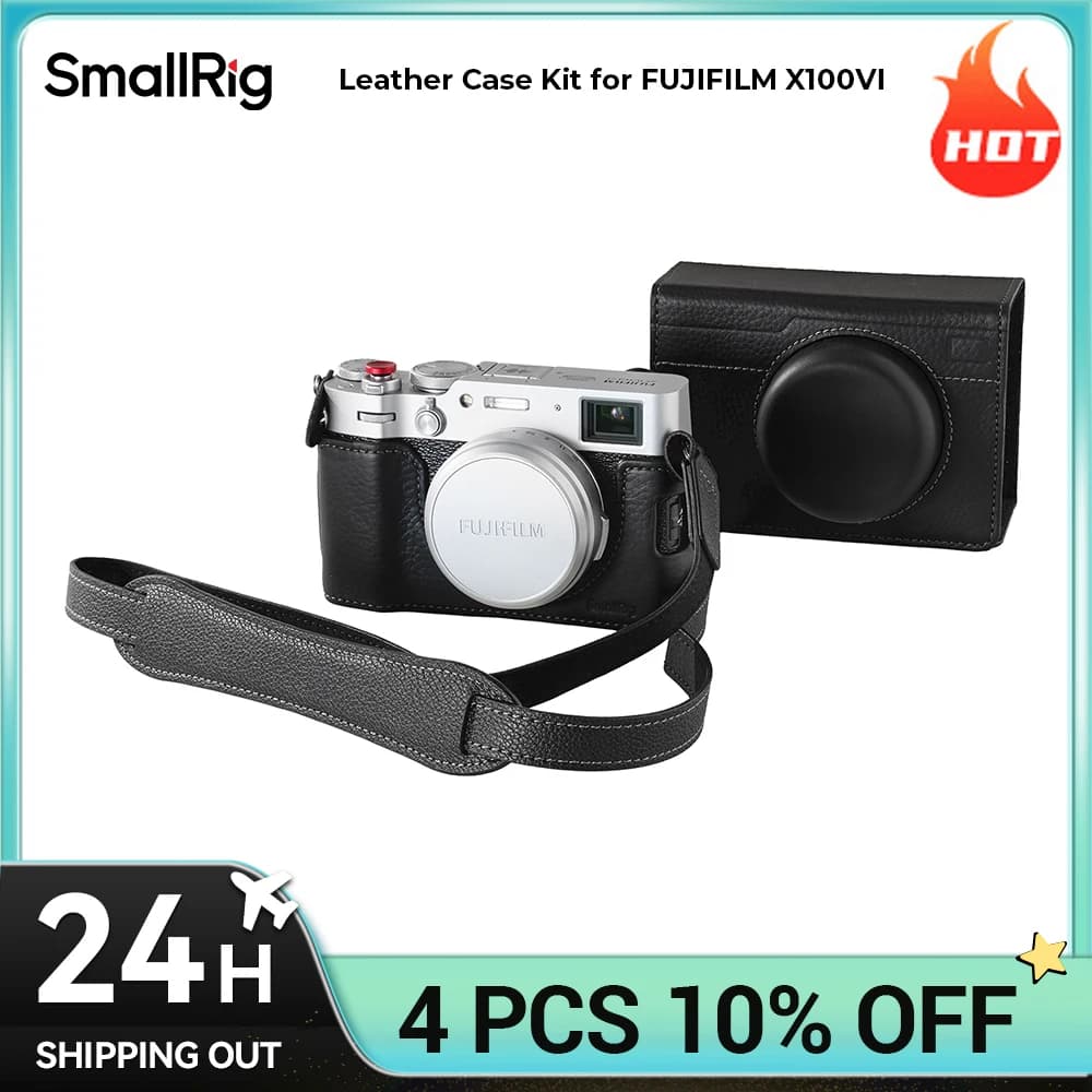SmallRig X100VI Kit half leather case for FUJIFILM X100VI Vibration case Quick mounting Tripod Remove shoulder strap