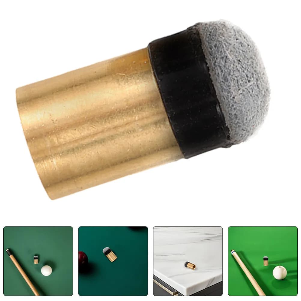 Kit di ricambio per puntali da biliardo (5 pezzi) con ghiera in ottone per stecche da biliardo, fissaggio sicuro, facile installazione, professionale e casual