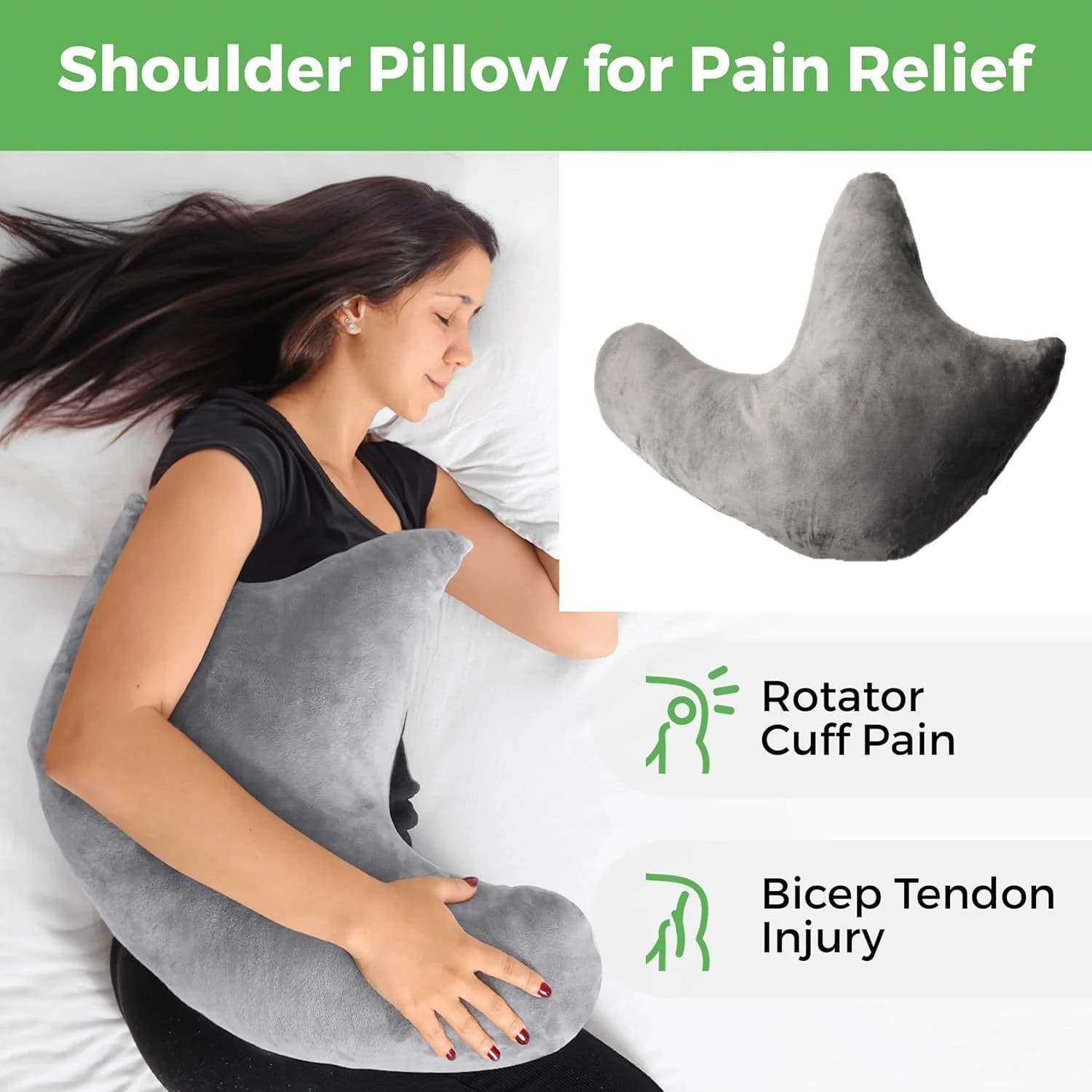 Shoulder Support Pillow for Surgery Recovery - Relieves Neck And Shoulder Pain Post-Operative Side Sleeping Aid