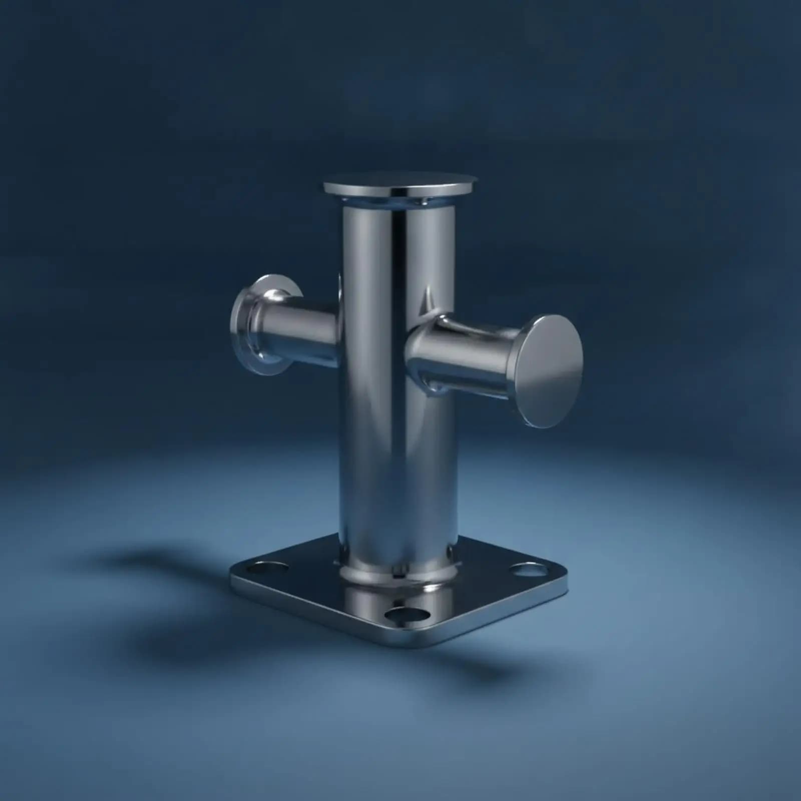 Heavy Duty Marine Mooring Bollard 304 Stainless Steel Dock Cleat for Boat Yacht Secure Rope Tie Down Deck Hardware