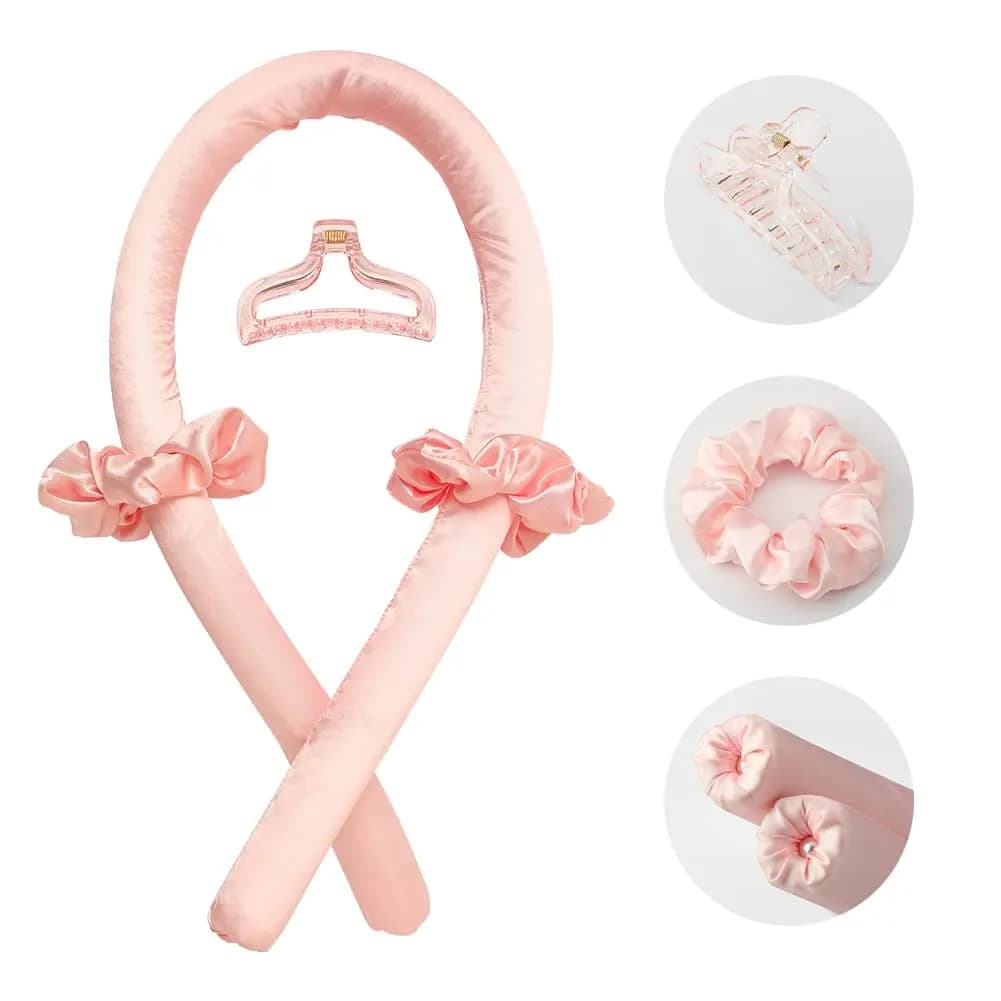 Heatless Curling Rod Night Cap No Heat Ribbon Lazy Hair Curlers Headband Hair Rollers Sleeping Soft Headband Hair Styling Tools