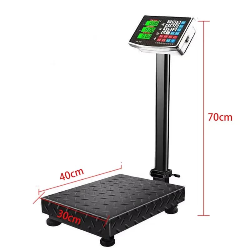 Panca digitale elettronica ricaricabile in acciaio inossidabile da 150 kg per la spedizione di bagagli Bilancia elettronica pieghevole commerciale postale