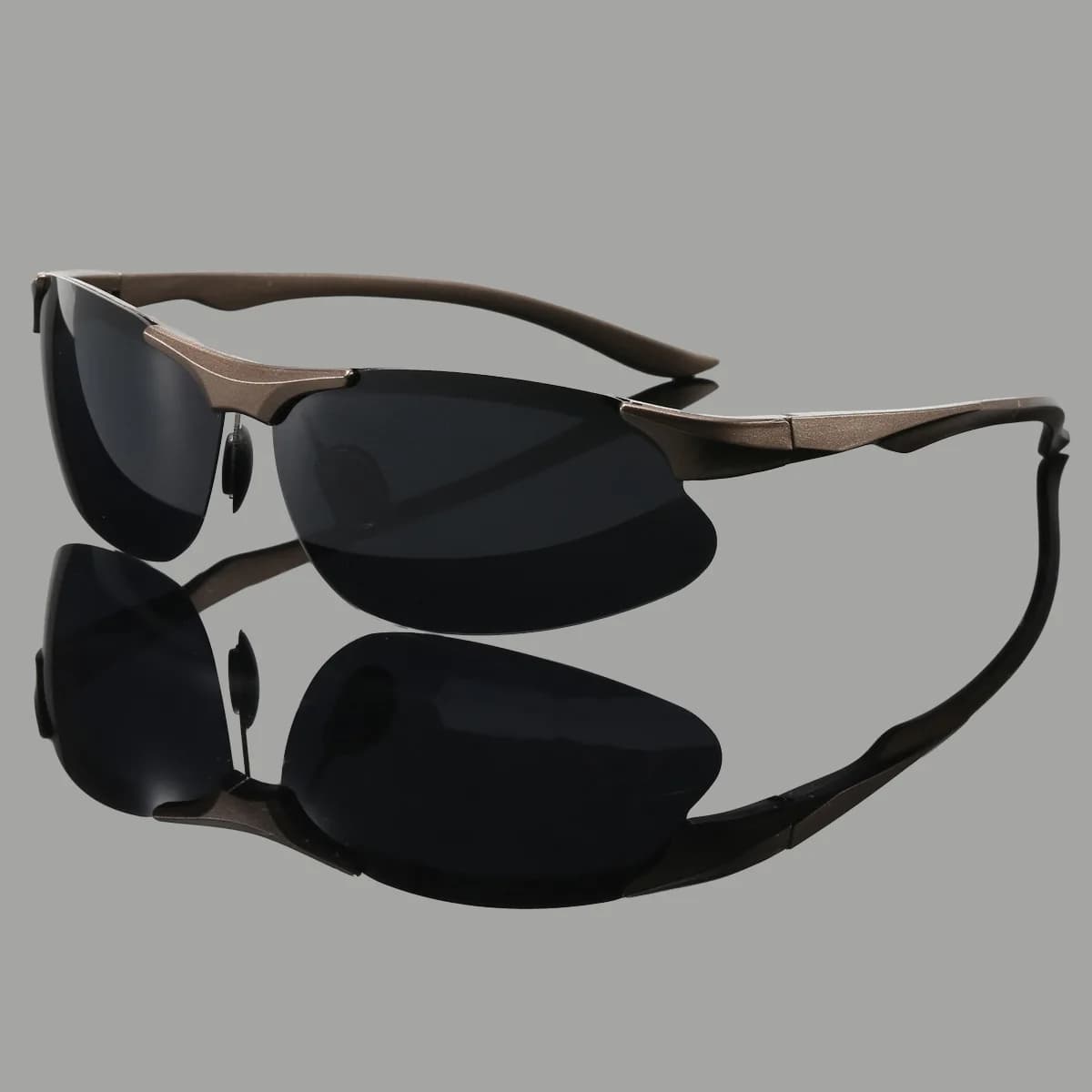 Spring leg polarized men's sunglasses aluminum magnesium same hipster sunglasses women's outdoor sports cycling glasses fishing glasses