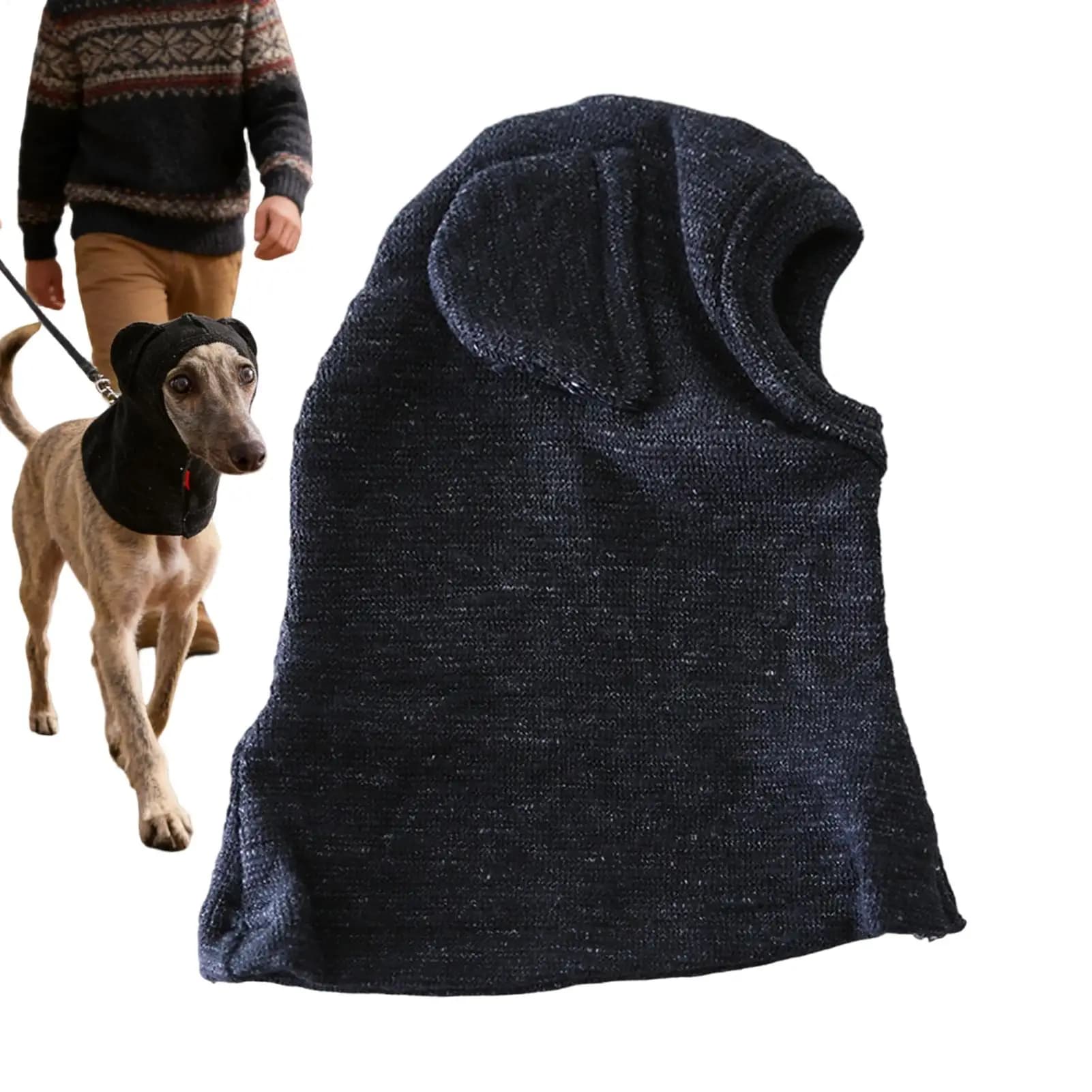 Copri orecchie per cani Protezione antistatica Copricapo calmante Copri orecchie per cani per il recupero Toelettatura Cucciolo Animale domestico Inverno quotidiano