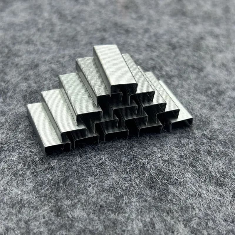 4000 pezzi di graffette in metallo 9mm accessori per uffici scolastici forniture per rilegatura cucitrice per unghie in argento strumento per rilegare documenti aziendali
