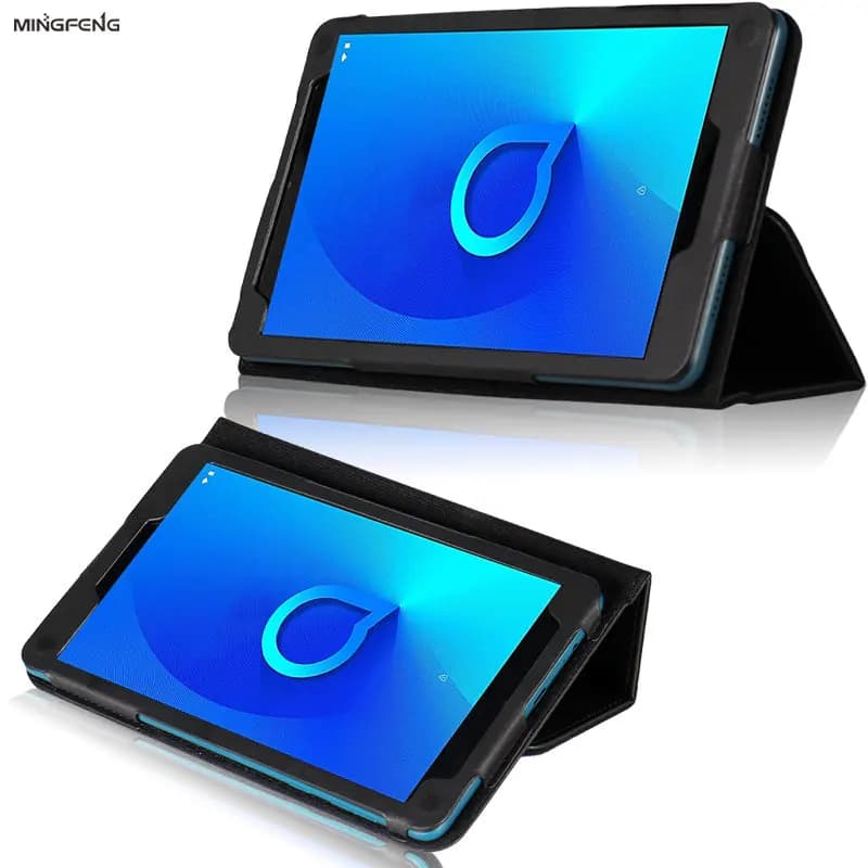 Tablet PC Case Fro TCL TAB 8 4G Android 9032 Leather Case Hand Support Bracket PU 9032X1 8 inch Litchi Pattern PU Leather Cover