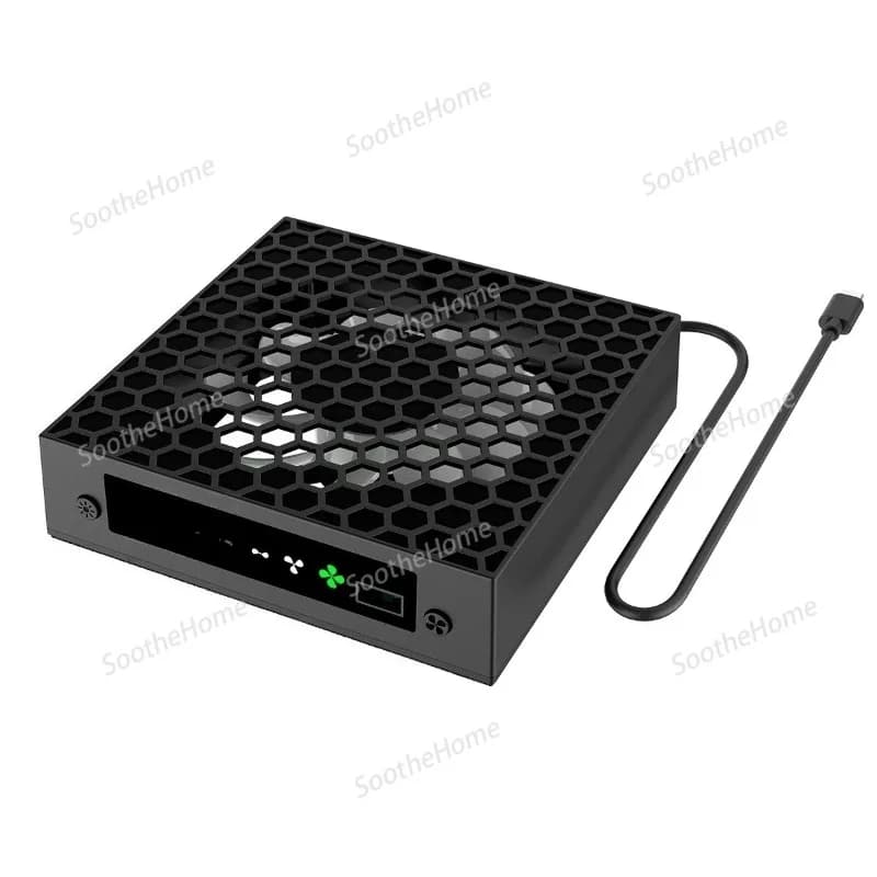 PER ventola di raffreddamento Xbox Series X con supporto di archiviazione sospeso per cuffie con luce RGB PG-XBX026A