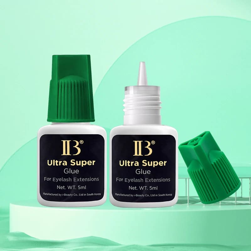 5 bottiglie Corea Originale IB Ultra Super Colla per Estensioni Delle Ciglia 5ml IB Tappo Verde Colla False Lash Adesivo Strumenti di Trucco