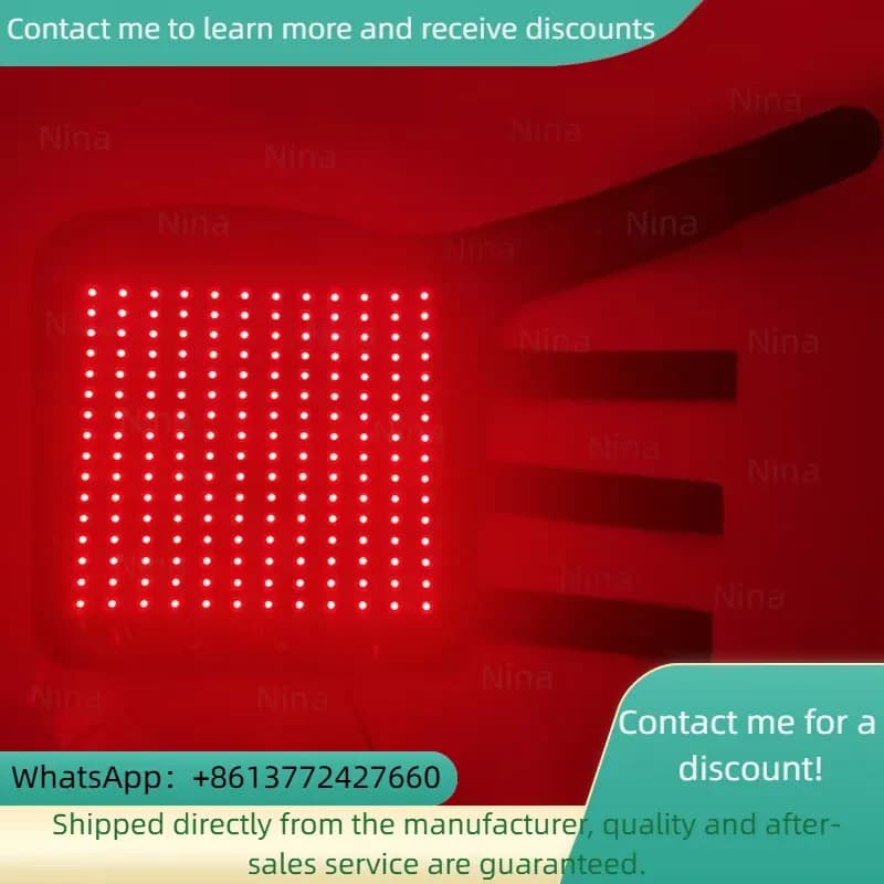 2025 New 3-Chips 660nm 850nm In-frared Light Therapy Pads Pain Relief Wrap for Horse Leg Hock Ankle Knee Red Light Belt