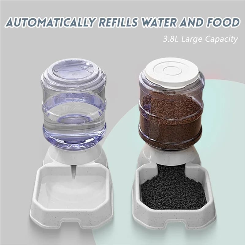 ABVA-Ciotola d'acqua per alimentatore automatico per cani Dispenser di cibo per cani Alimentatore per gatti e distributore d'acqua Abbeveratoio per animali domestici
